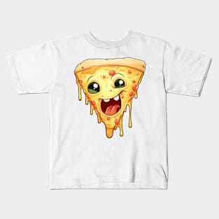 crazy slice of pizza Kids T-Shirt